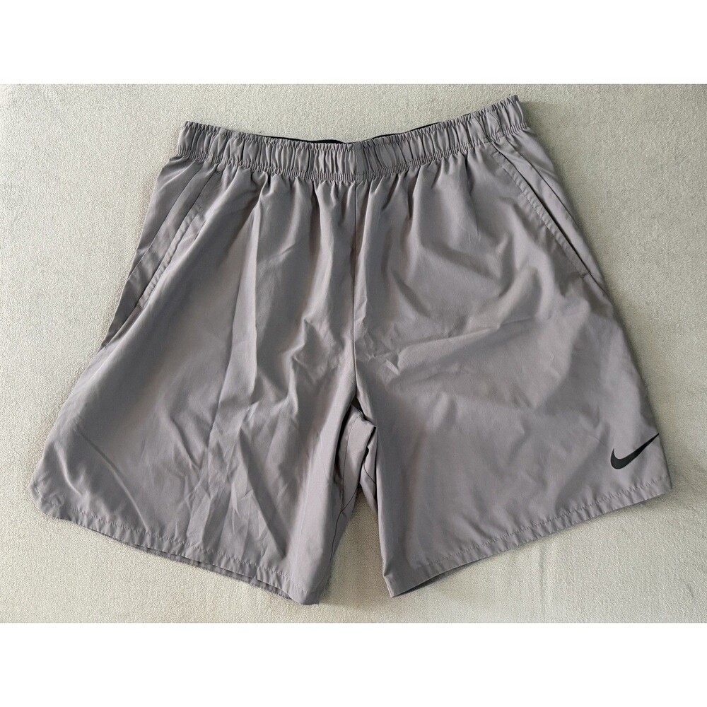 Nike Shorts Mens 2XL Gray Flex Stride 2 In 1 Brief Lined Running Gym Stretch*